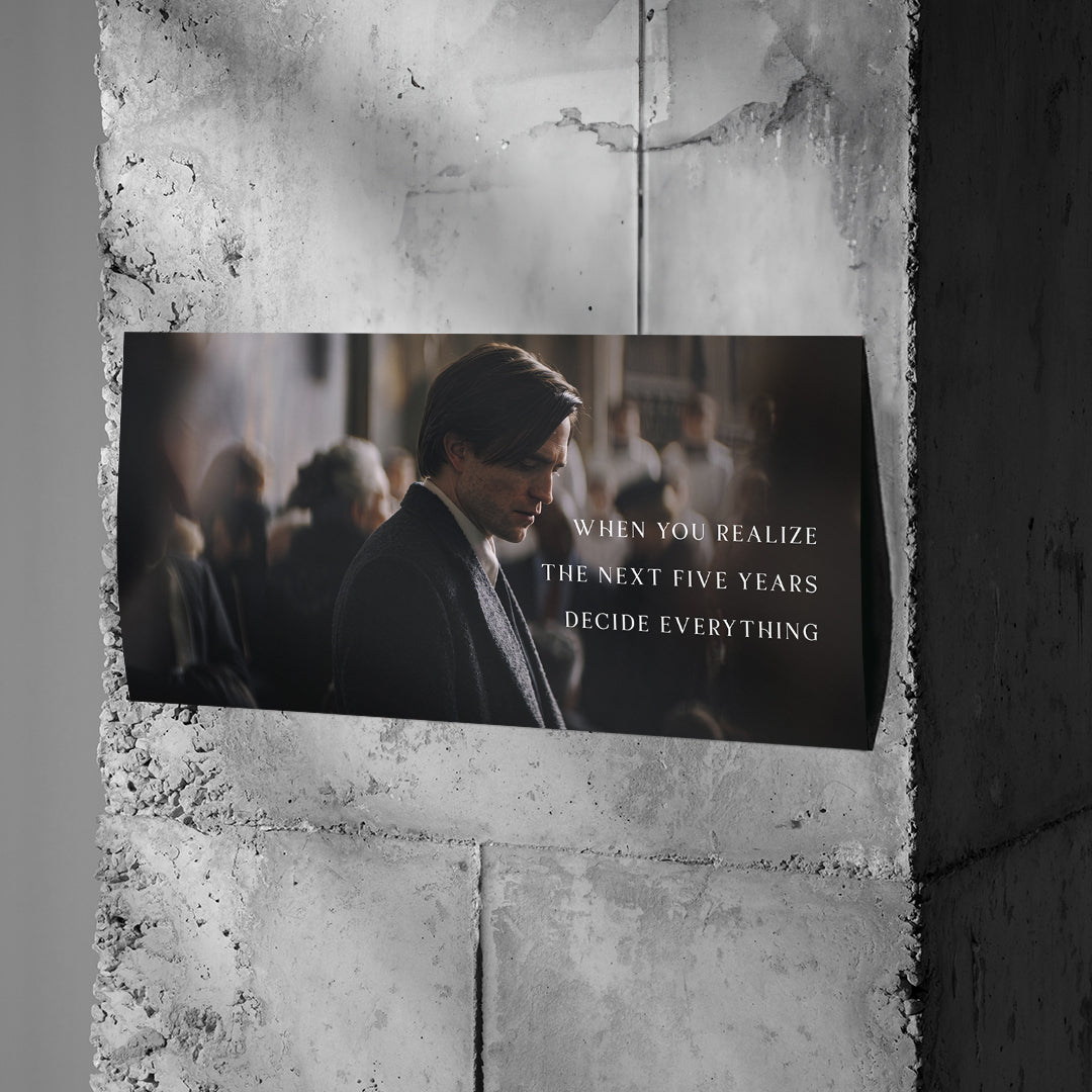 Poster When You Realize an einer Betonwand