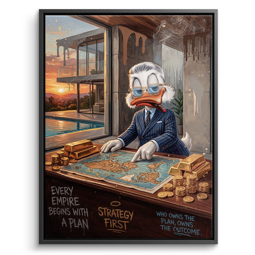 DOTCOMCANVAS Leinwandbild Vision First im schwarzen Premium-Rahmen