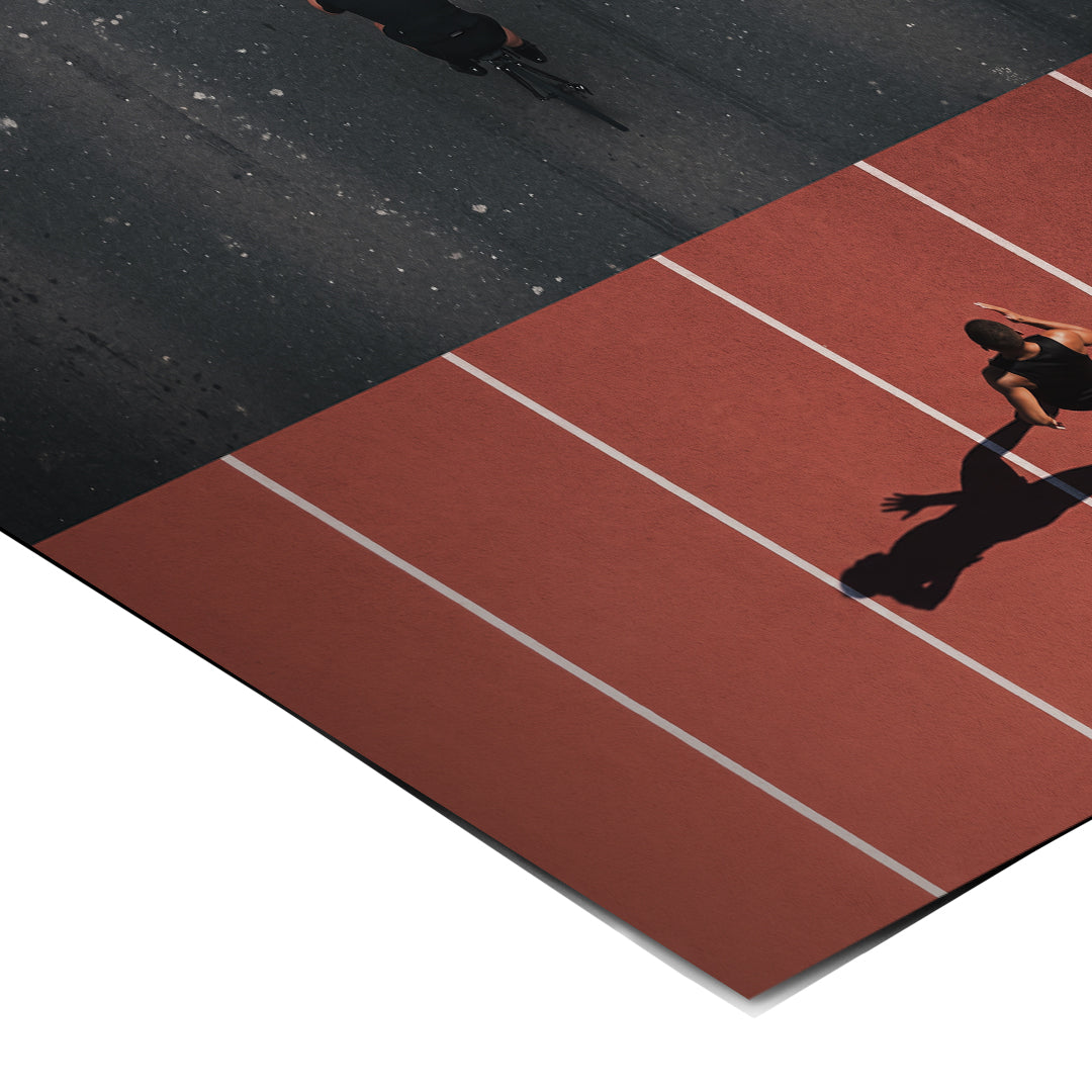 Eckdetail des Posters Triathlon