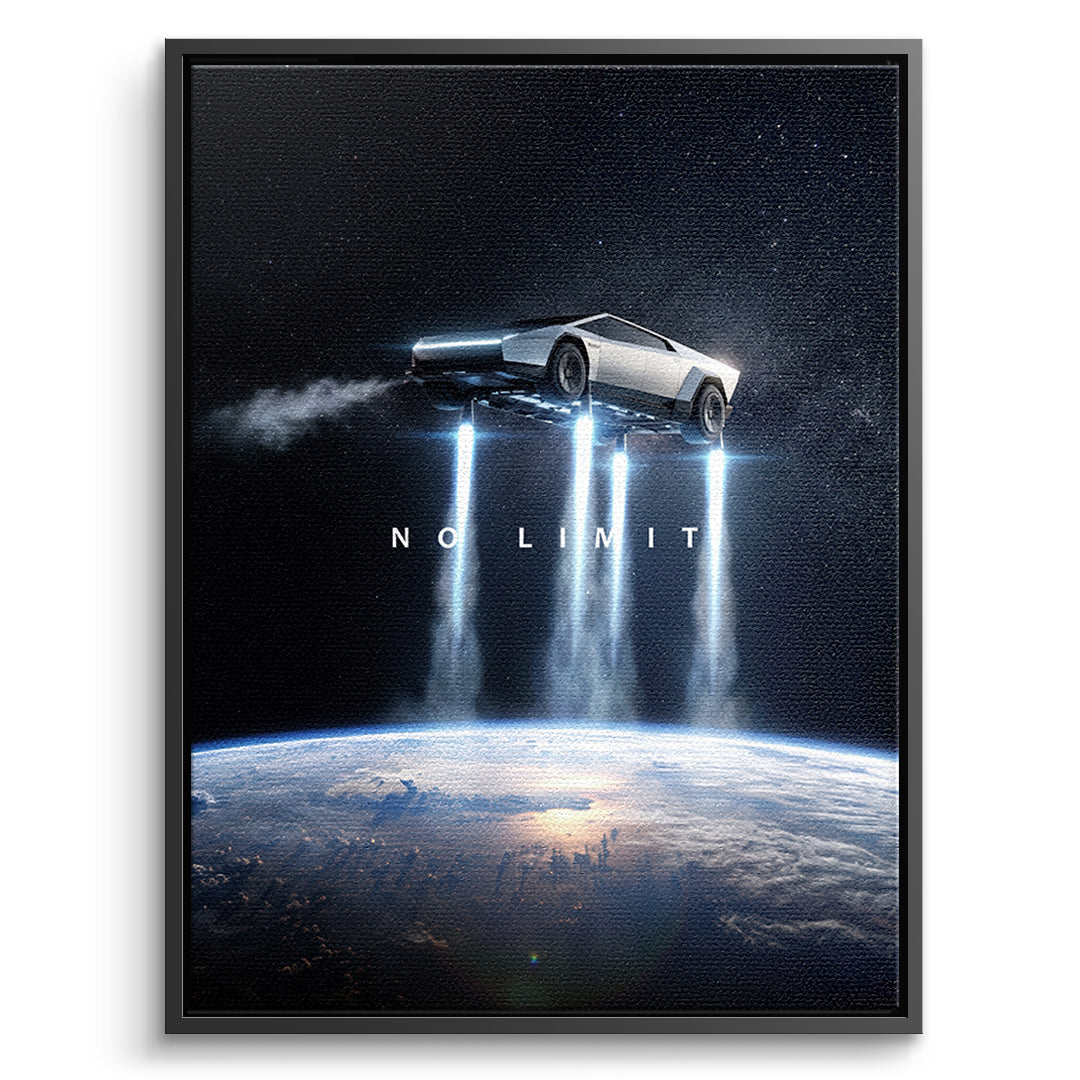 DOTCOMCANVAS Leinwandbild No Limit Orbit im schwarzen Premium-Rahmen