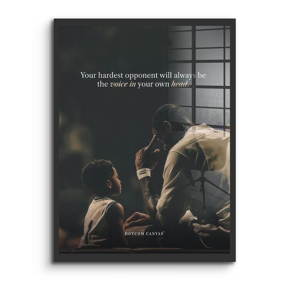 DOTCOMCANVAS Acrylglasbild Your Hardest Opponent Classic ohne Rahmen