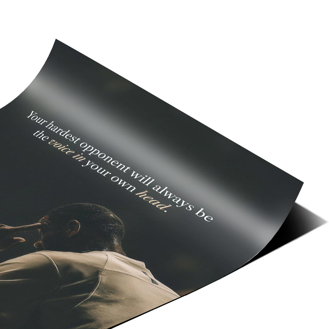 Eckdetail des Posters Your Hardest Opponent Classic