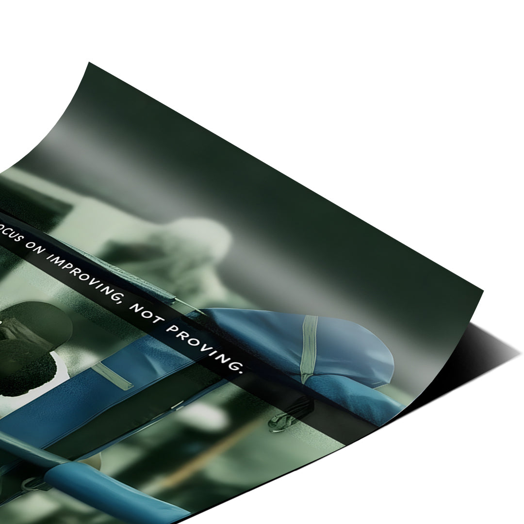 Eckdetail des Posters Focus On Improving
