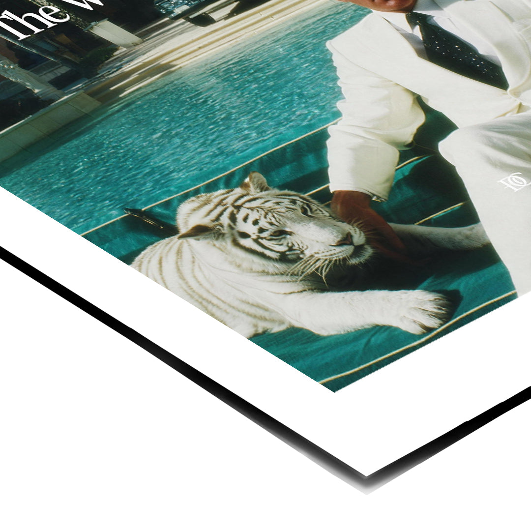 Eckdetail des Posters The World Is Yours Tiger