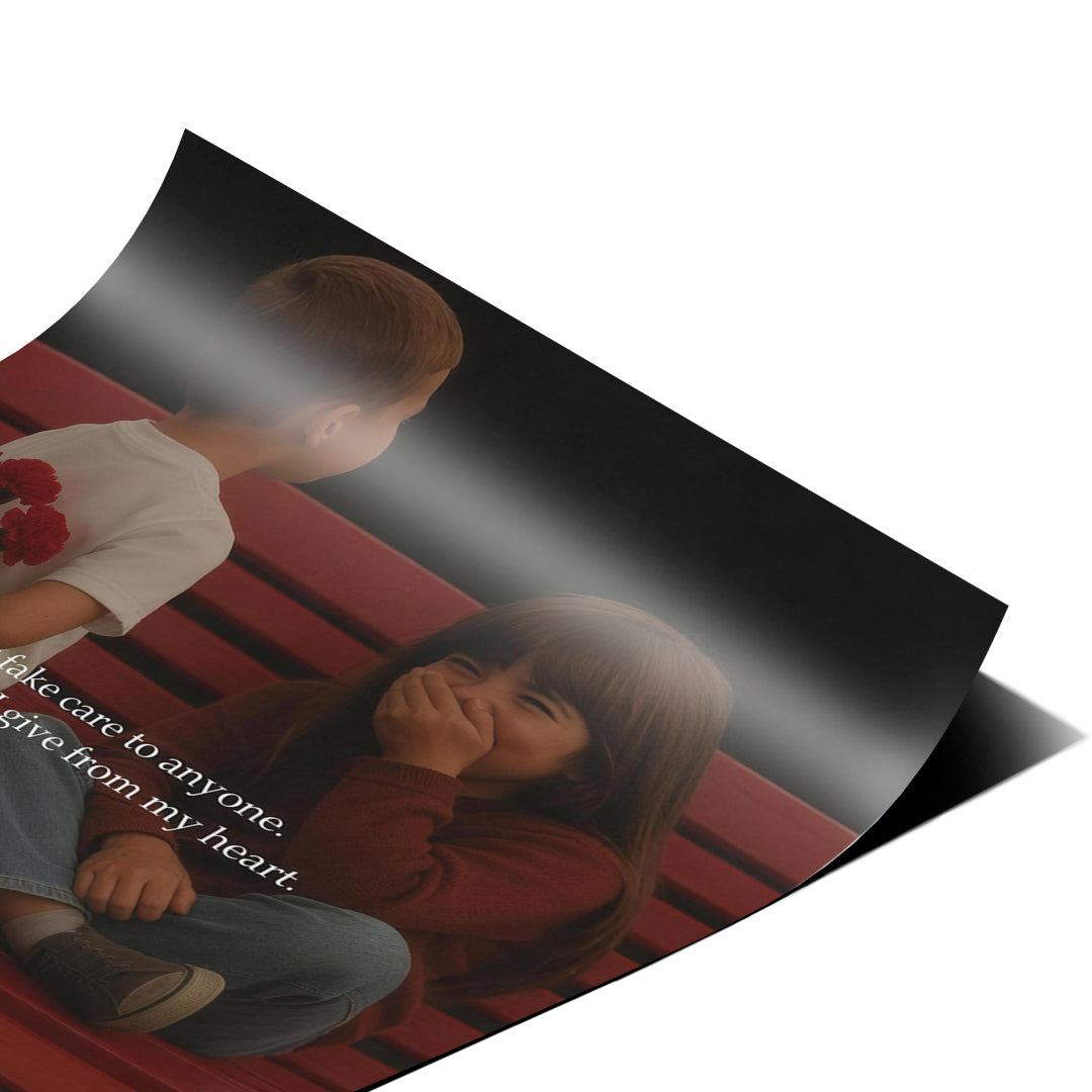 Eckdetail des Posters From My Heart
