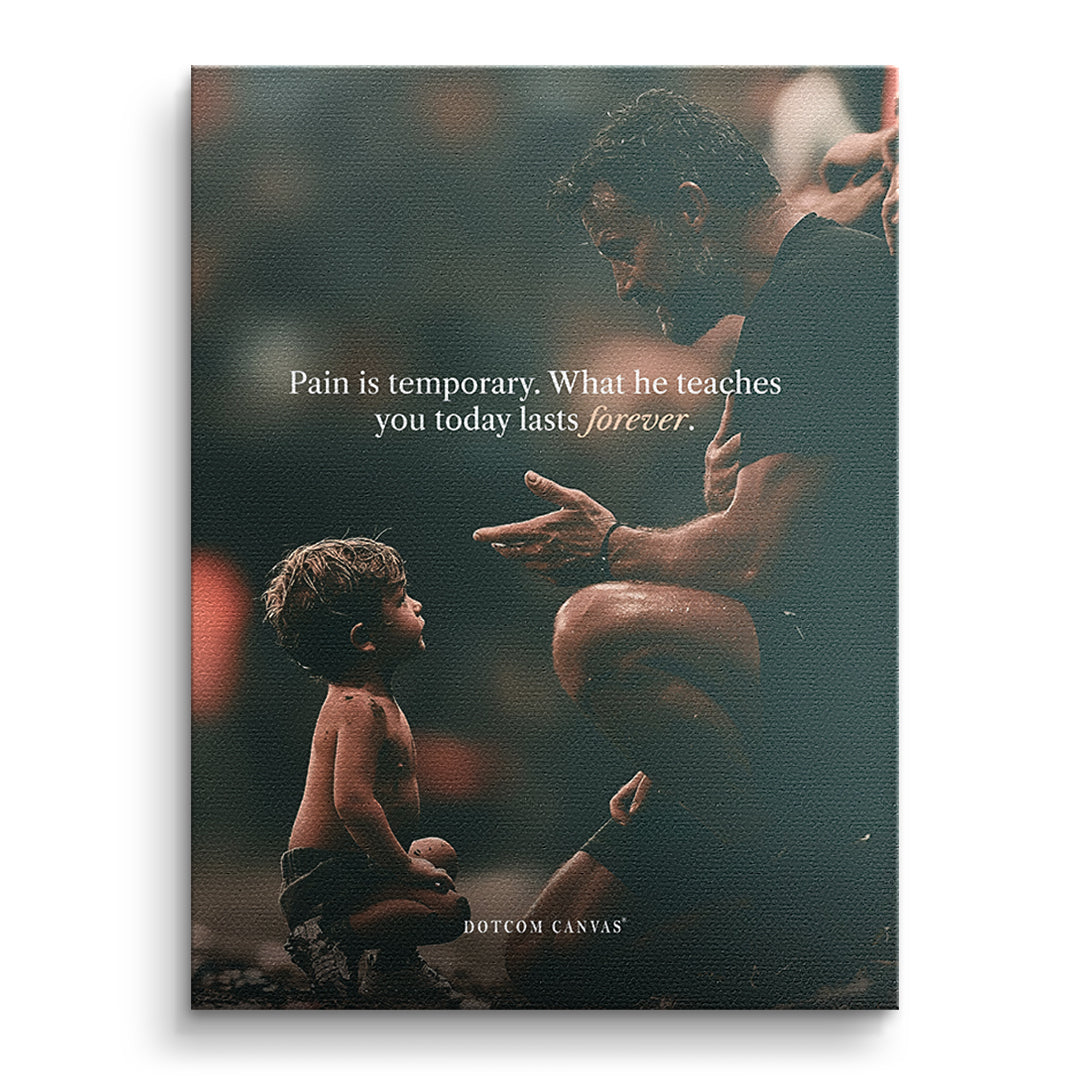 Pain Is Temporary – Leinwand 40 × 30 cm