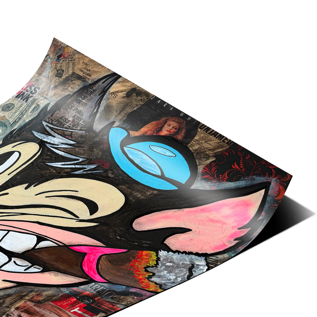 Eckdetail des Posters Cat Ahoy