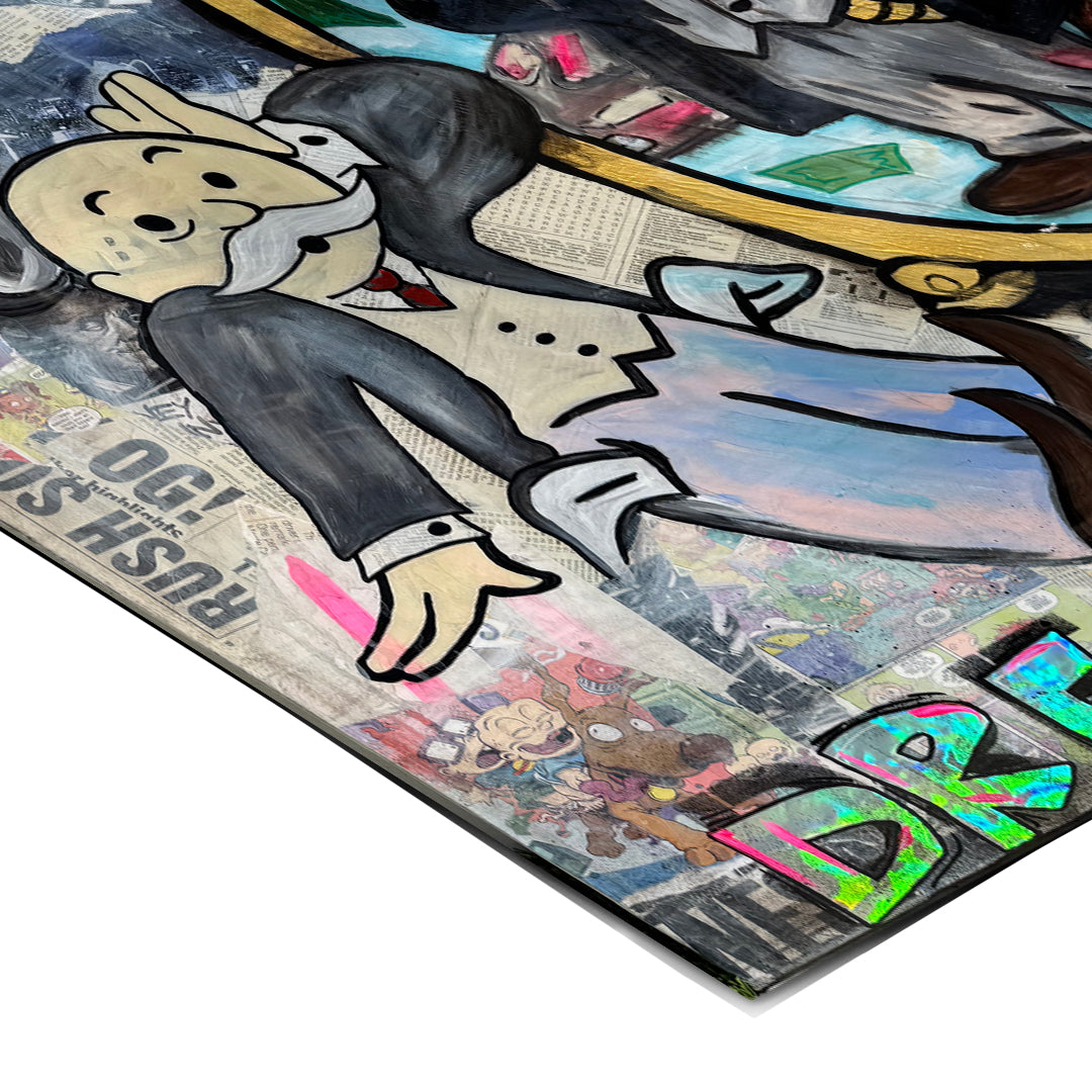 Eckdetail des Posters Dream Big Real