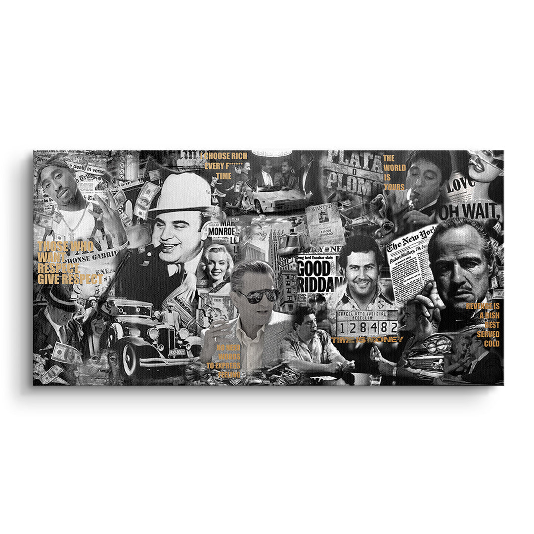 DOTCOMCANVAS Leinwandbild Gangsters ohne Rahmen