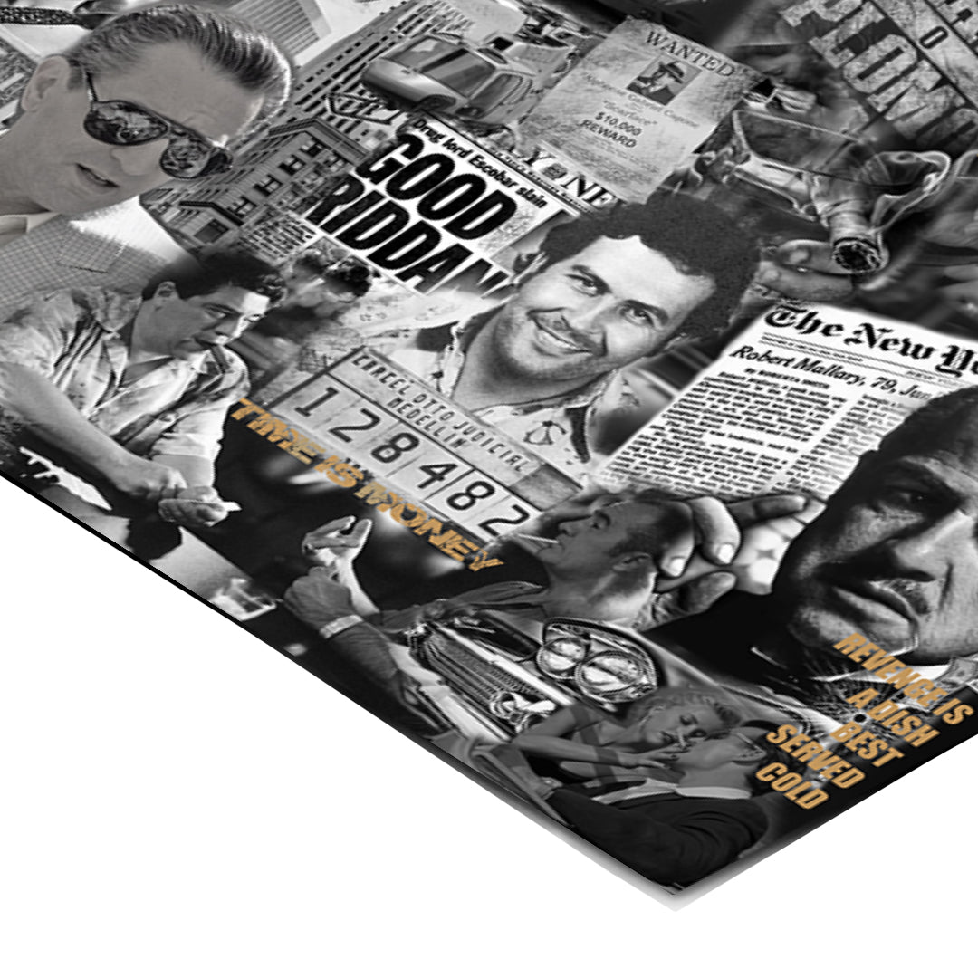 Eckdetail des Posters Gangsters