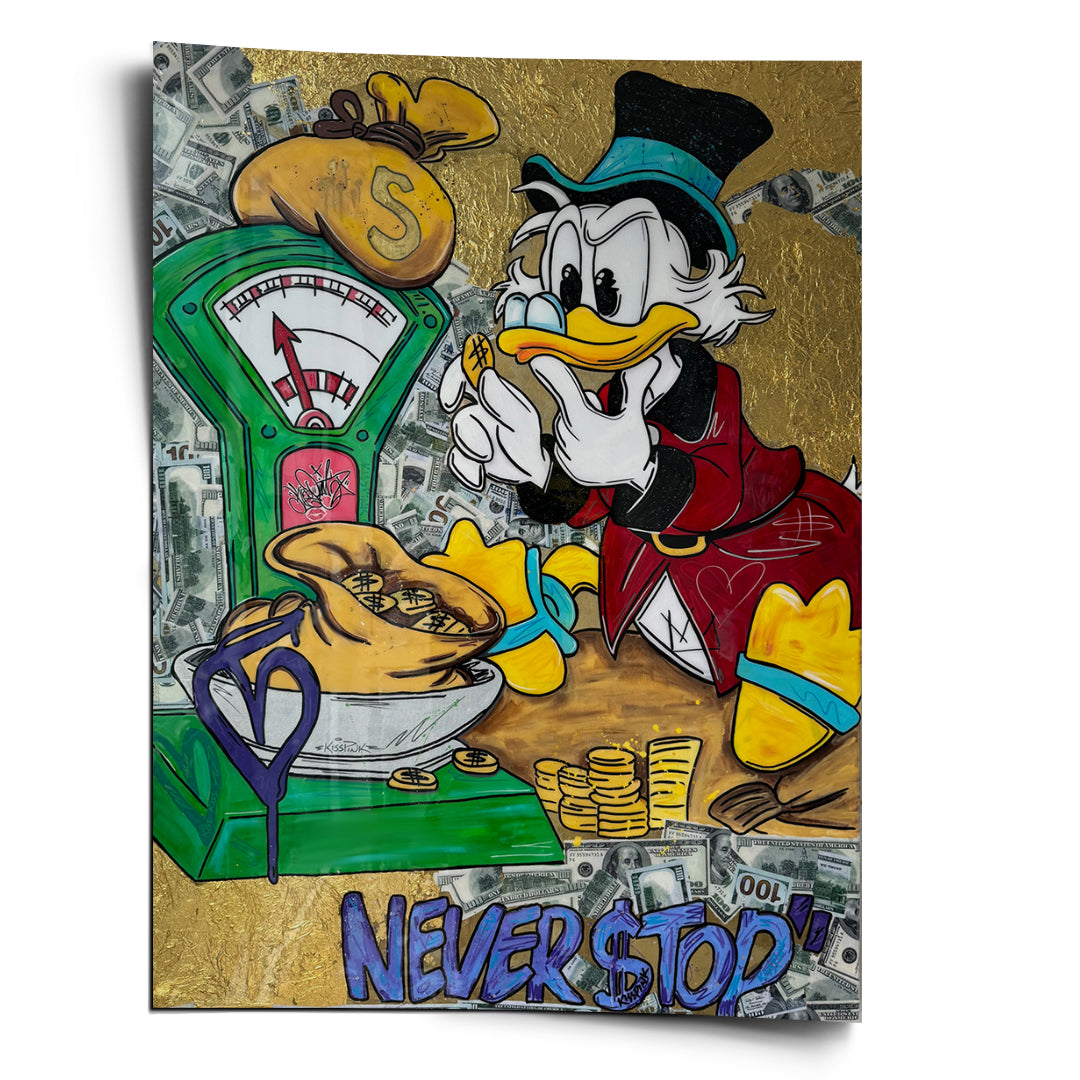 DOTCOMCANVAS Poster Never Stop Duck