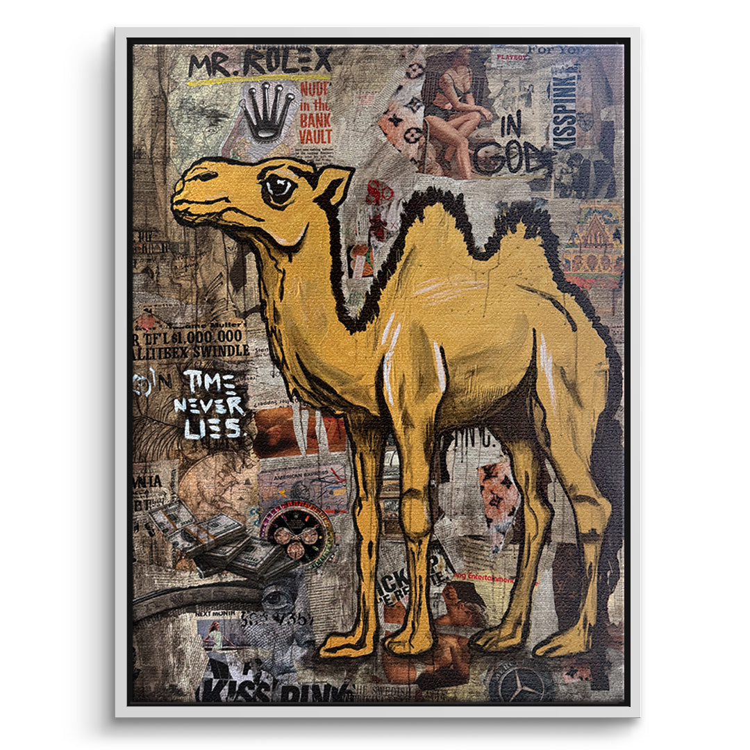 DOTCOMCANVAS Leinwandbild Mr. Luxury Time im weißen Premium-Rahmen