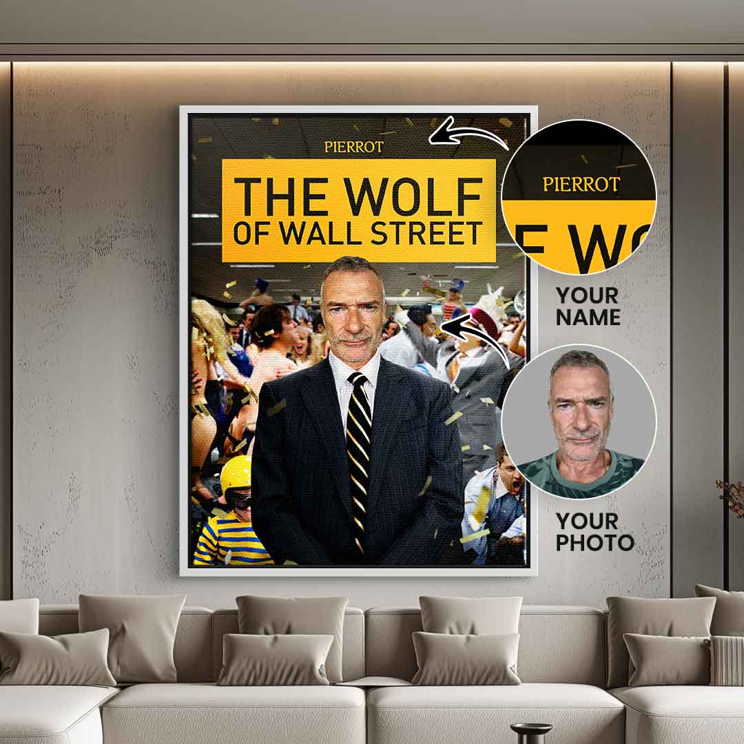 Wolf of Wall Street Pet Portrait - Customizable
