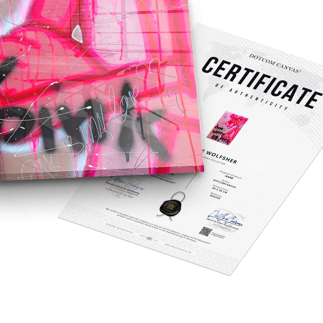 Don't Worry Be Pink - Acrylic Glass