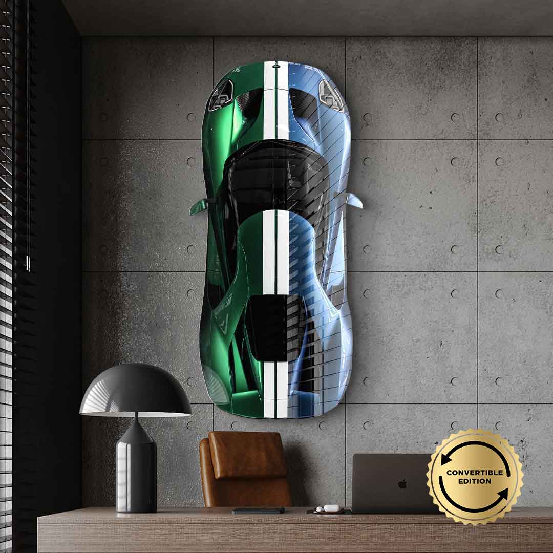 Wandskulptur Ford GT - Acrylglas
