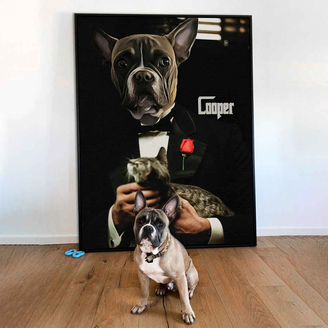 Portret zwierzaka dla Ojca Chrzestnego - Personalizowany