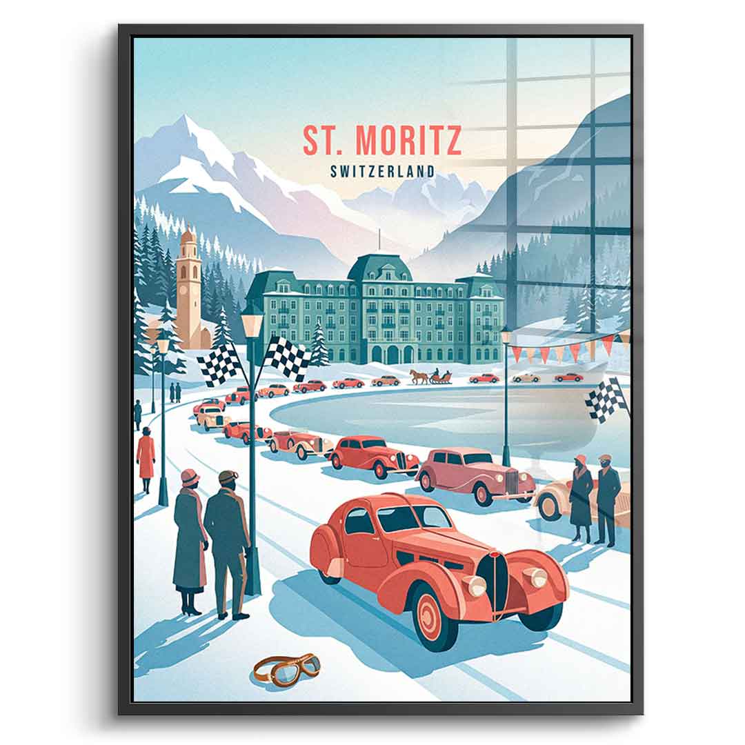 Saint Moritz Acrylglasbild
