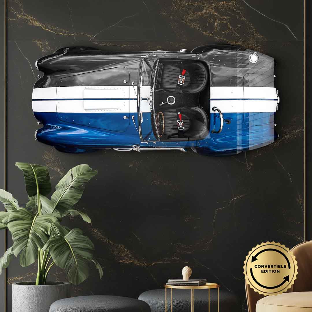 Rzeźba ścienna Shelby Cobra 427 - szkło akrylowe