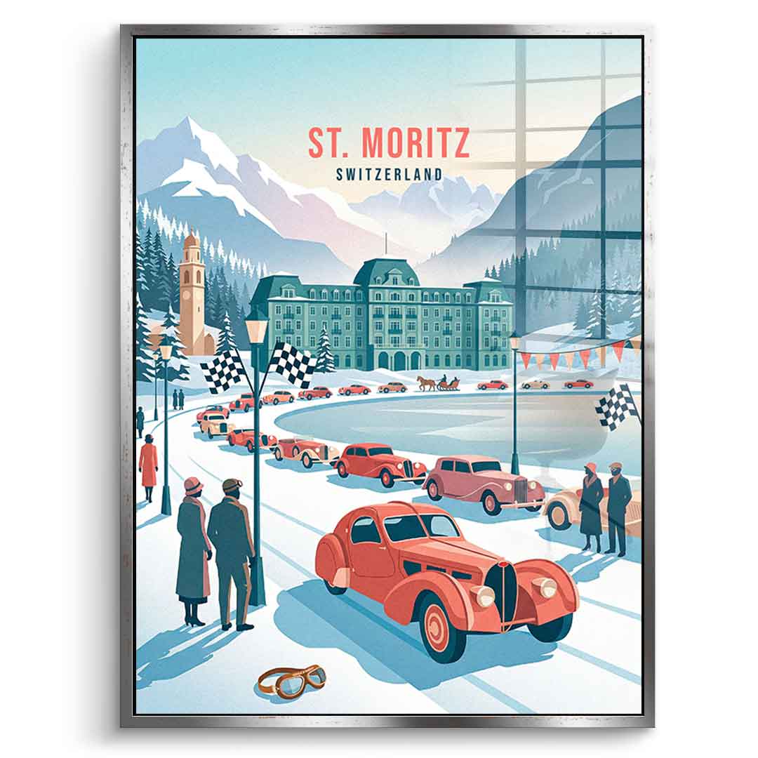 Saint Moritz Acrylglasbild