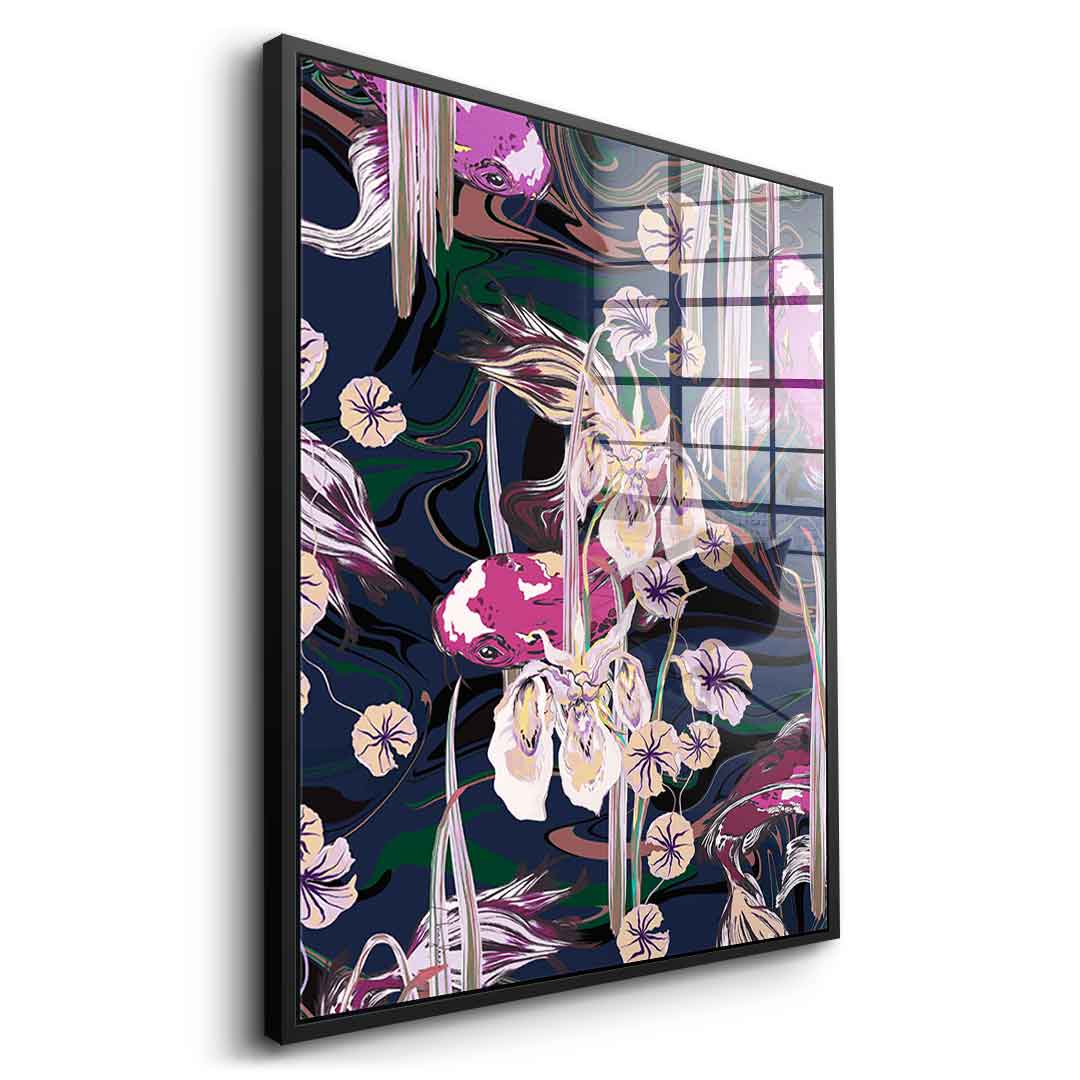 Koi Pond Purple - Acrylglas