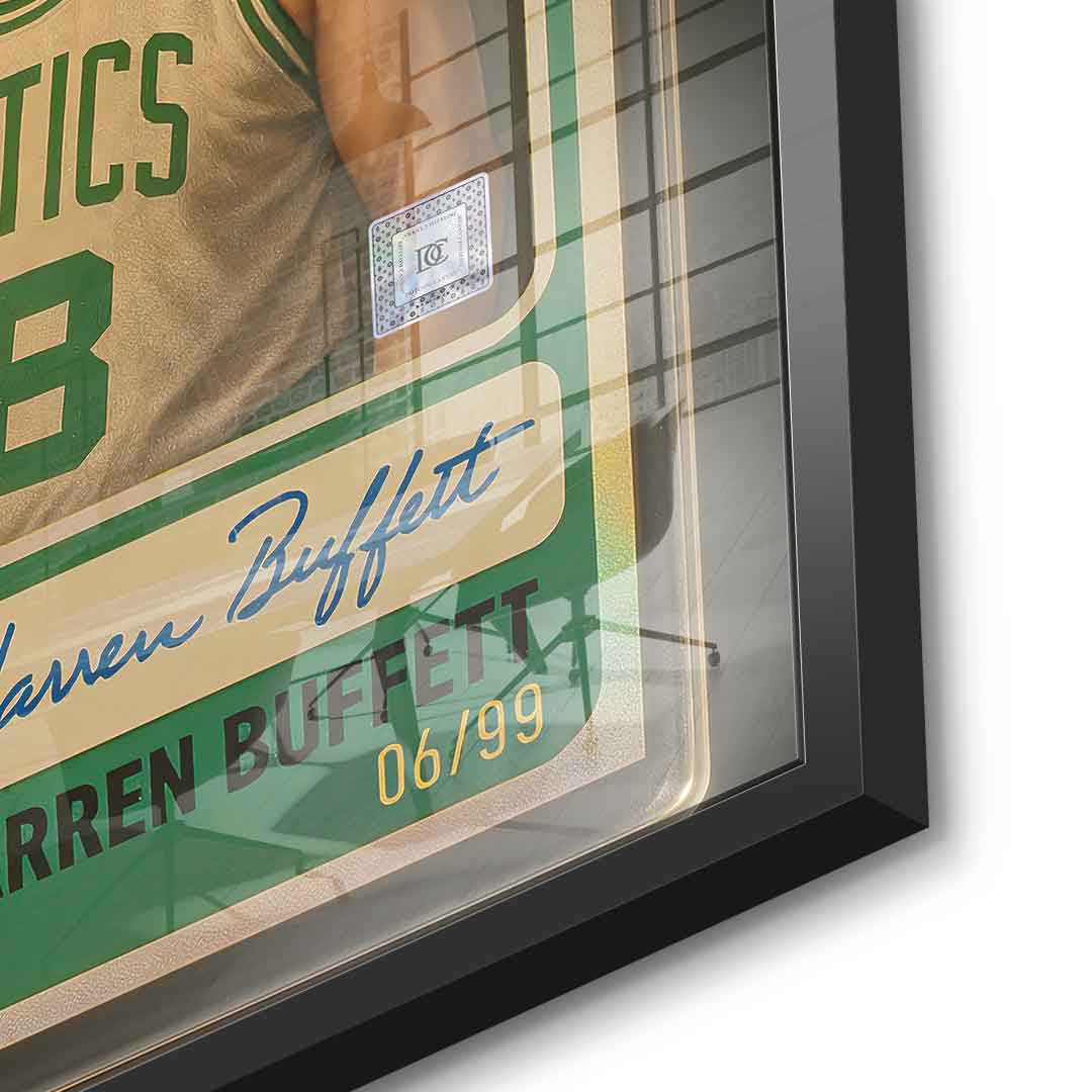 DOTCOMCANVAS Warren Buffett Basketball Card Acrylglas - 1