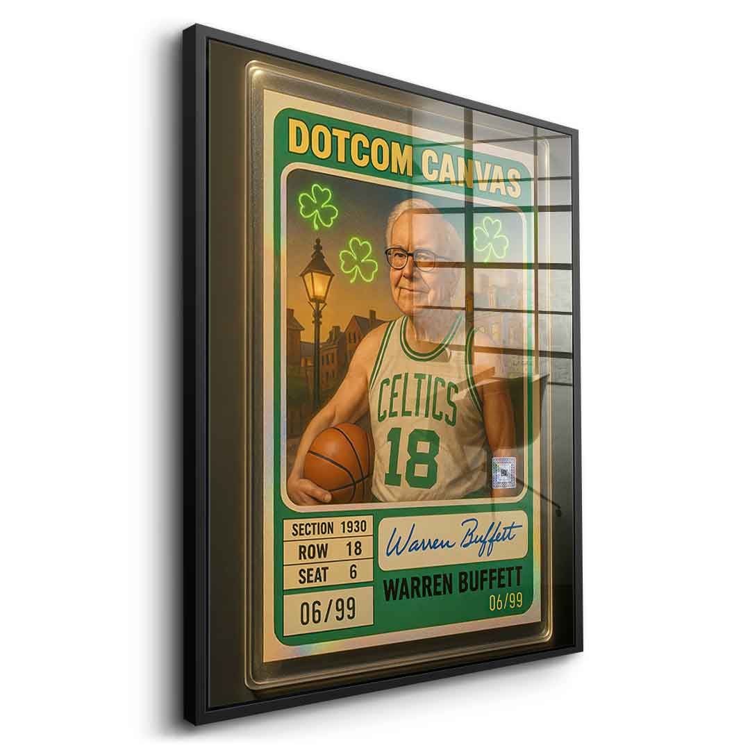 DOTCOMCANVAS Warren Buffett Basketball Card Acrylglas - 9