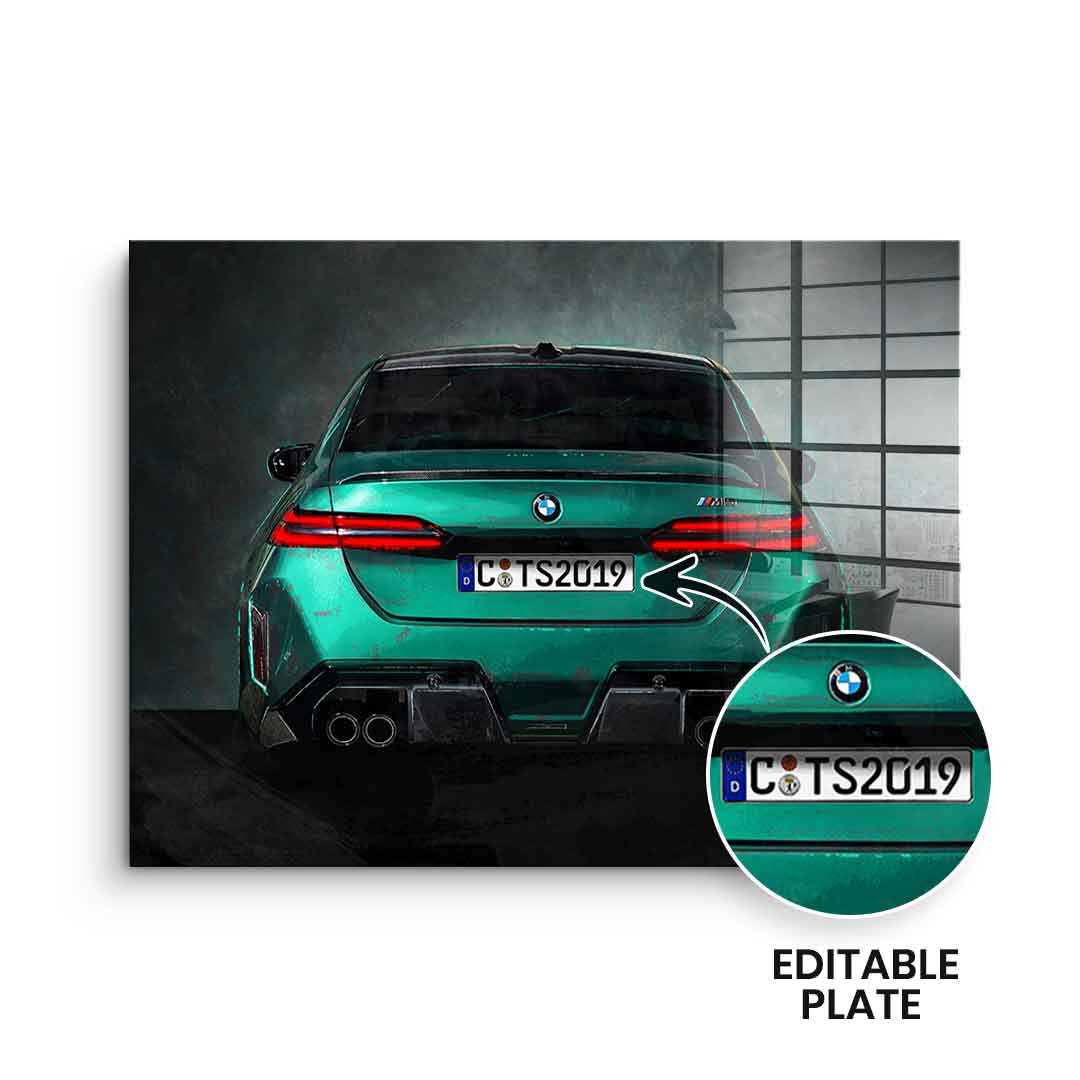 BMW M5 tył – szkło akrylowe
