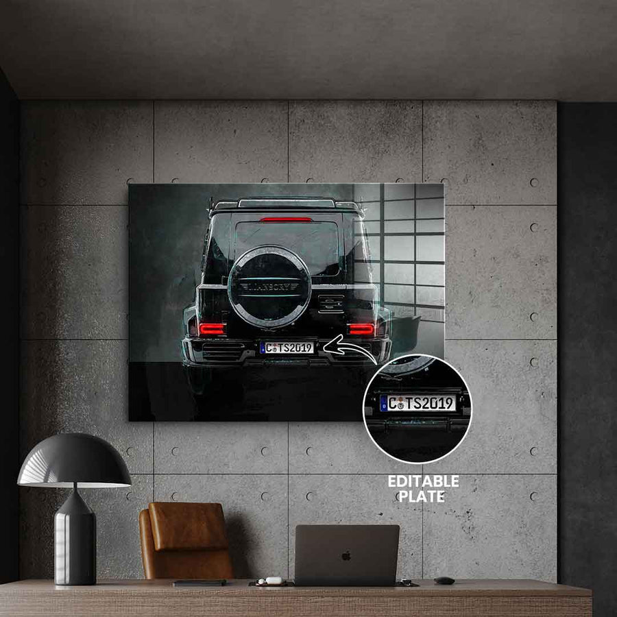 G-Wagon Backside - Acrylglas - Personalisierbar