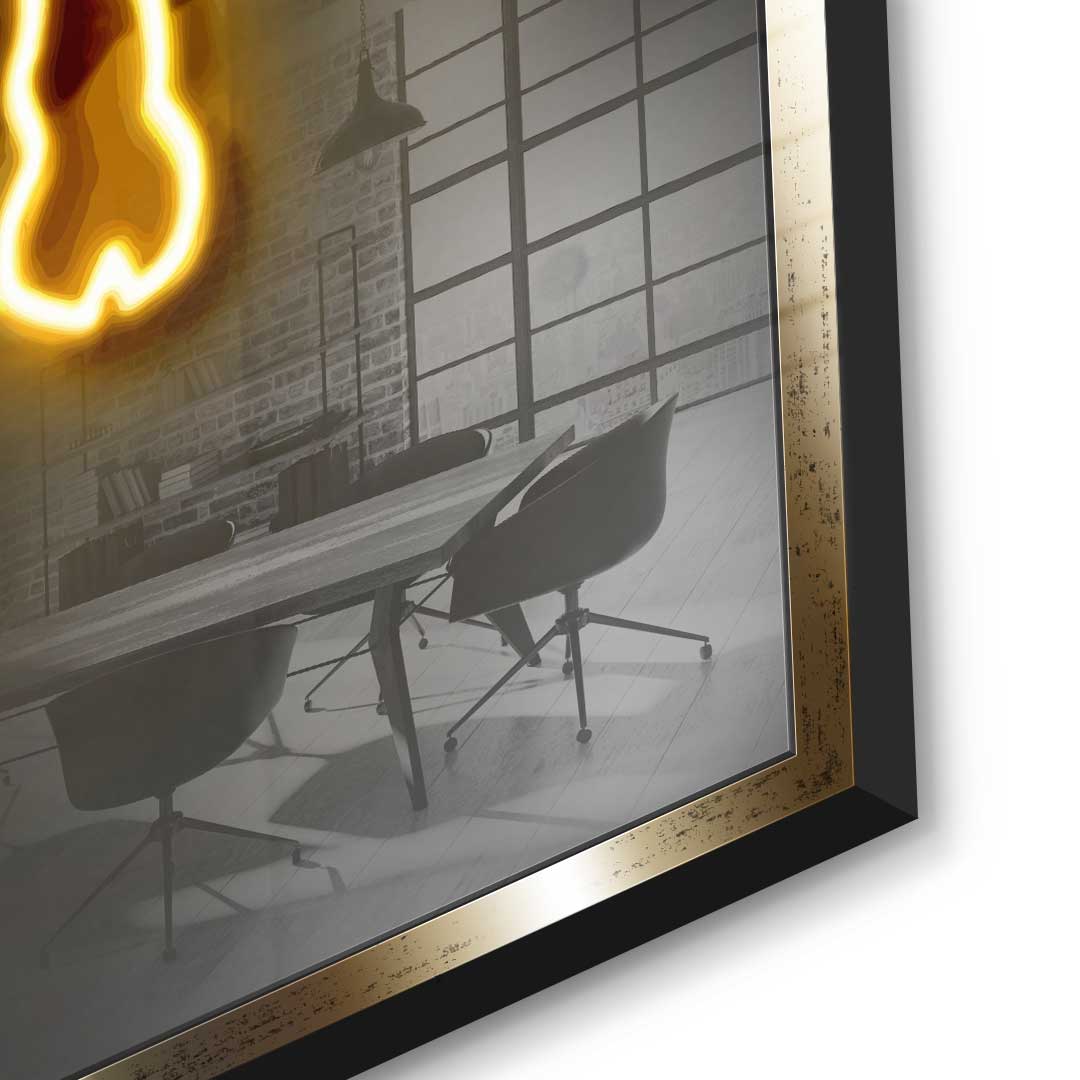 Neon Bull - Acrylglas