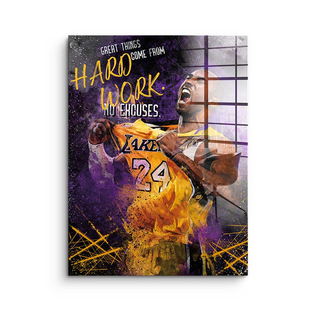 Great things come from hard work - Acrylglas