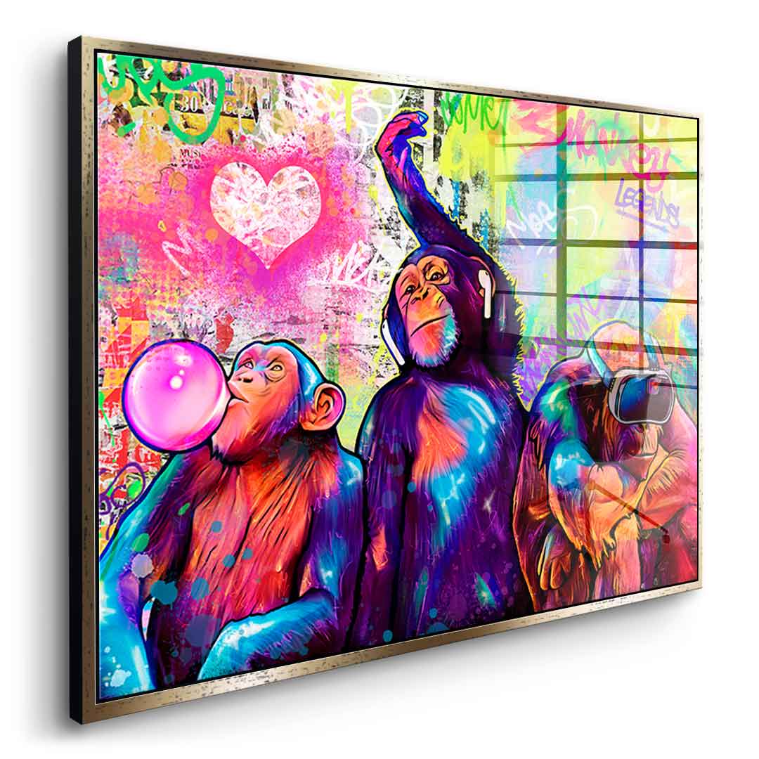 Monkeys Time - Acrylic Glass