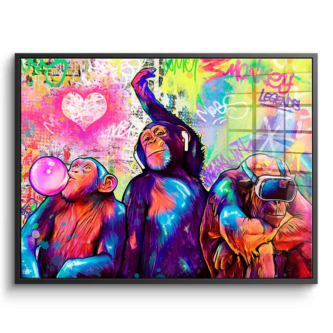 Monkeys Time - Acrylic Glass