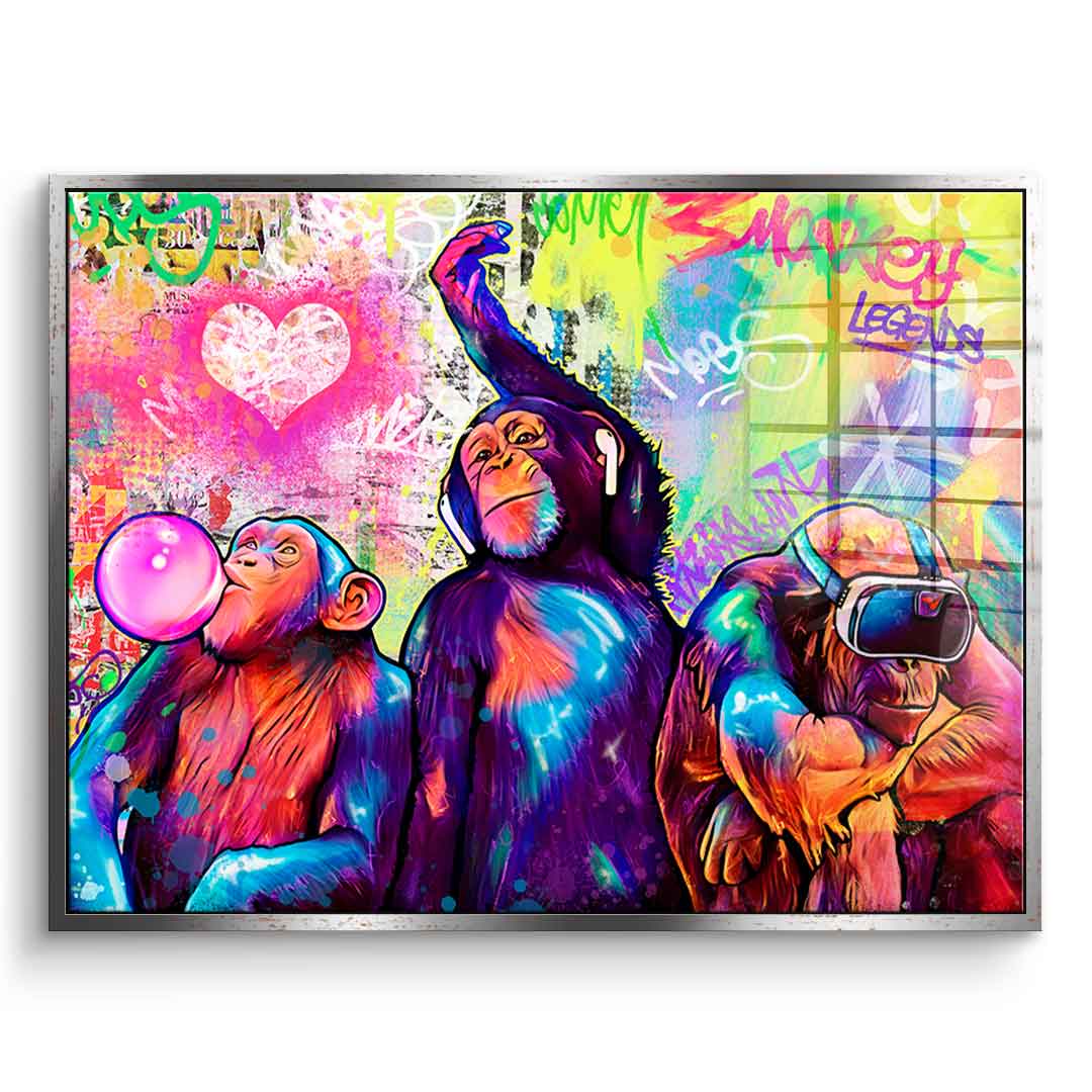 Monkeys Time - Acrylic Glass