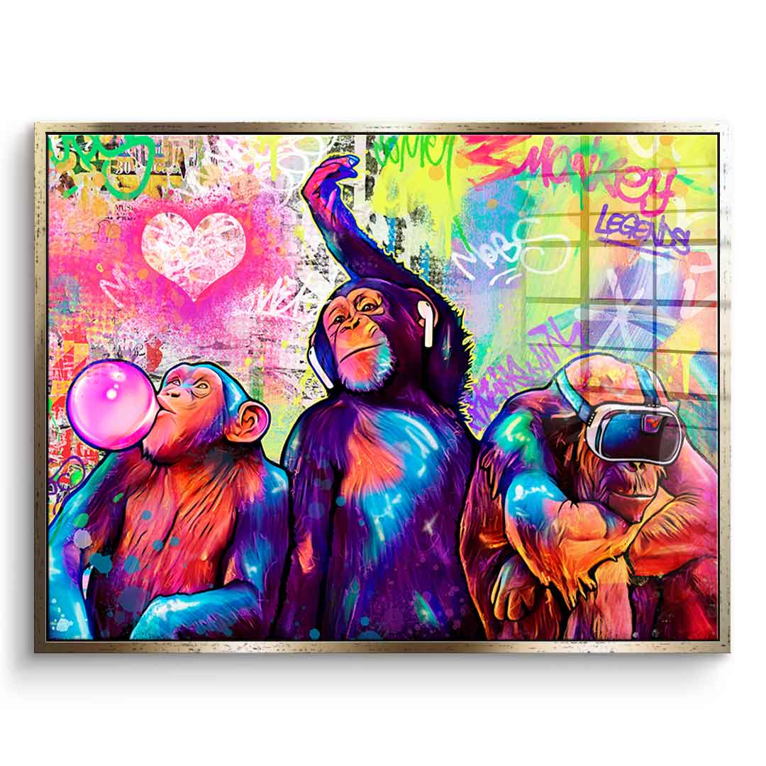 Monkeys Time - Acrylic Glass