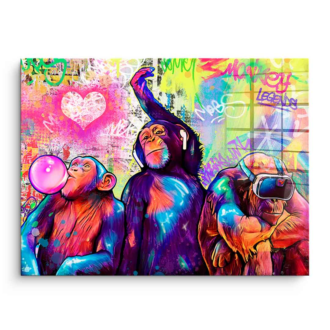 Monkeys Time - Acrylic Glass