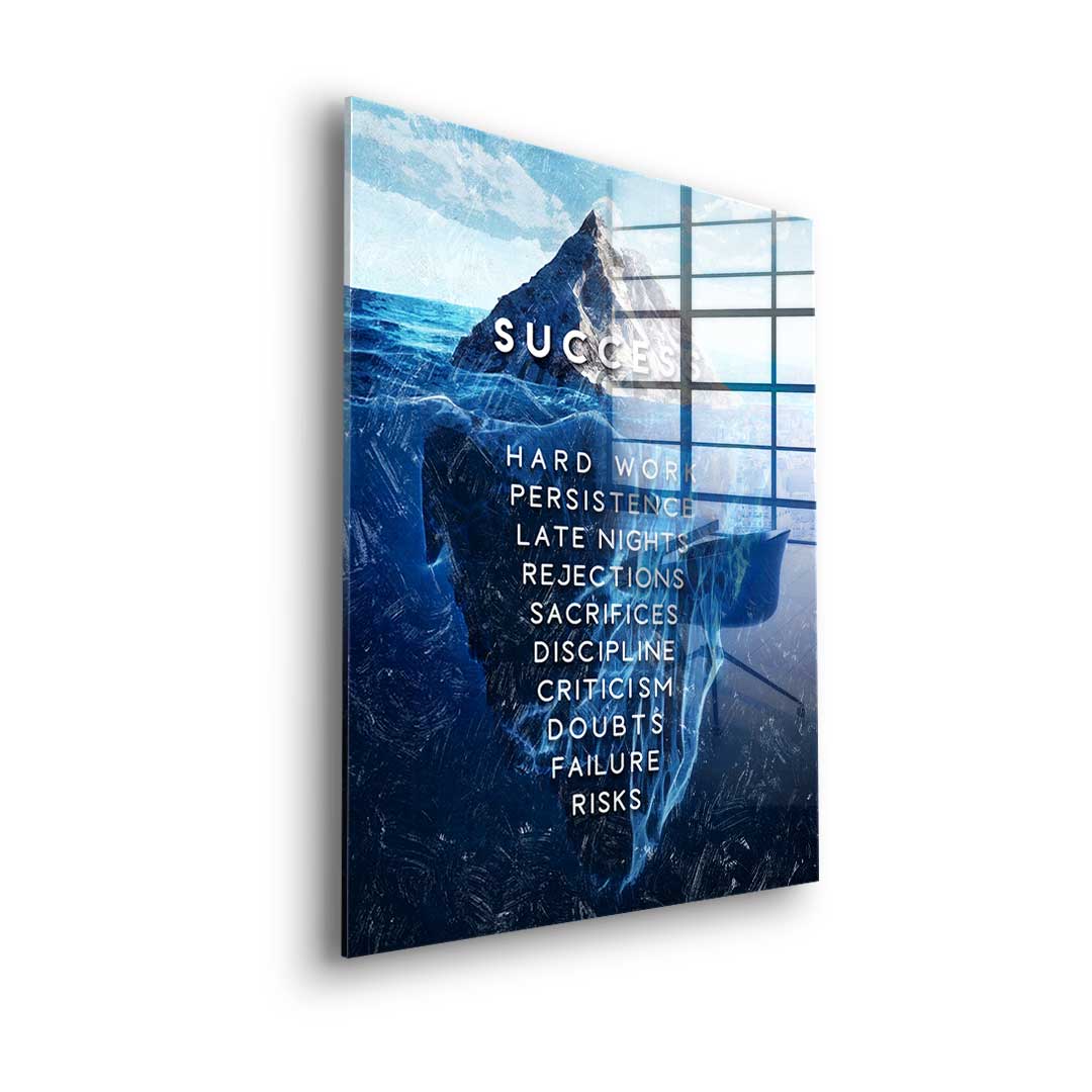 Eisberg des Erfolgs - Acrylglas