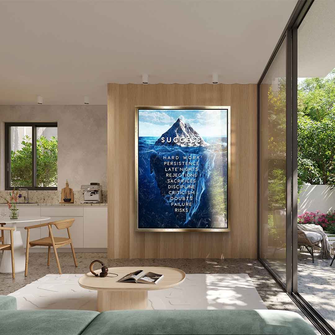 Eisberg des Erfolgs - Acrylglas