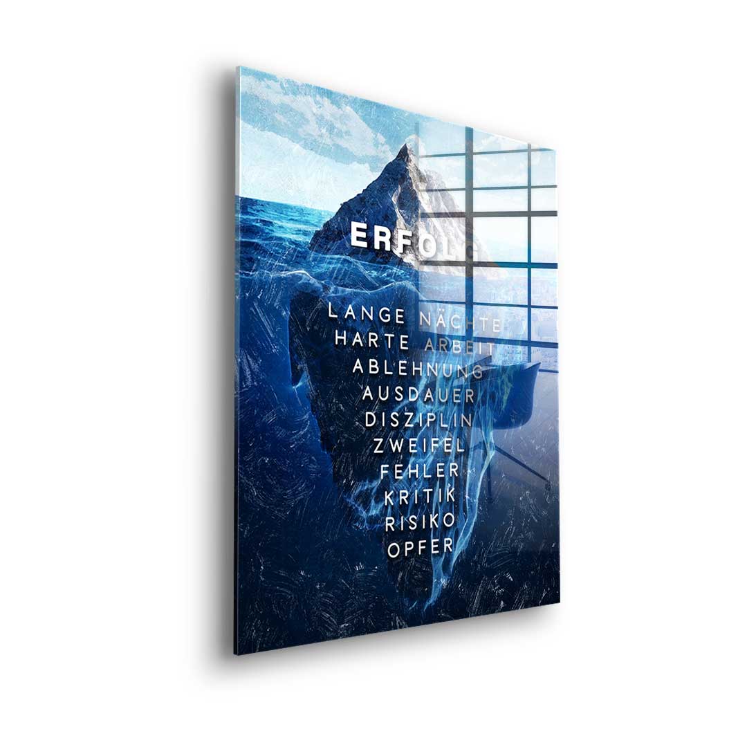 Eisberg des Erfolgs - Acrylglas