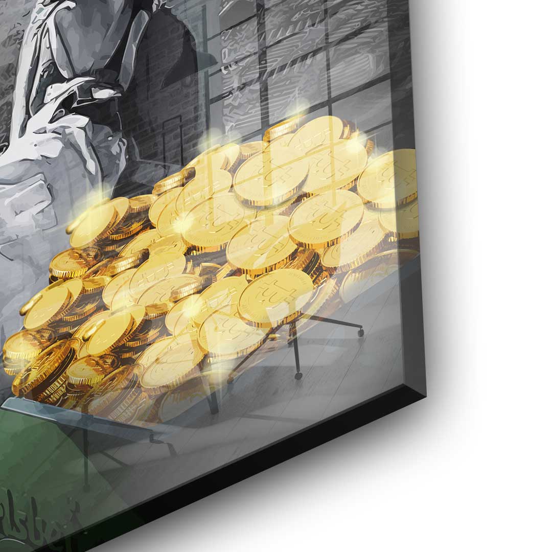 Bitcoin Astronaut Lifestyle - Acrylglas