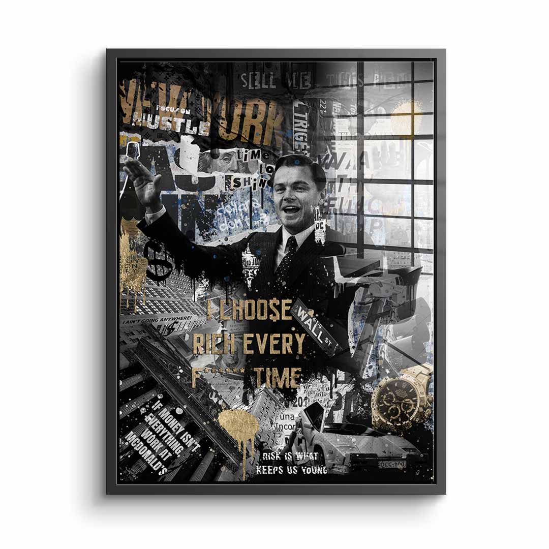 I CHOO$E RICH - Acrylglas