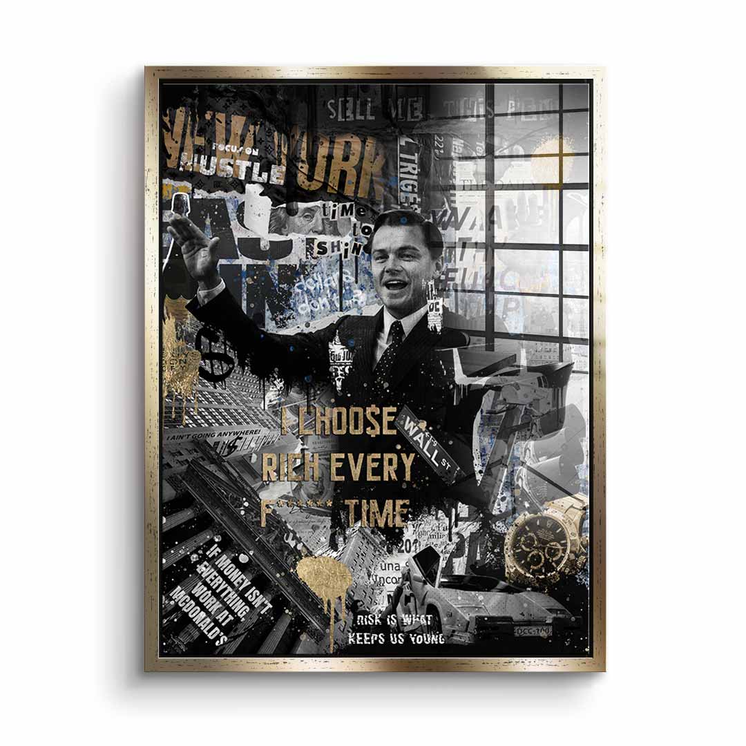 I CHOO$E RICH - Acrylglas