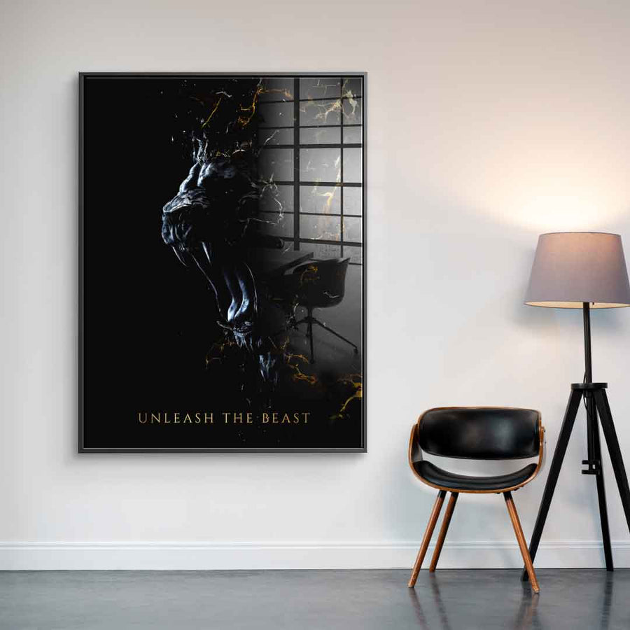 Abstract Lion - Acrylglas