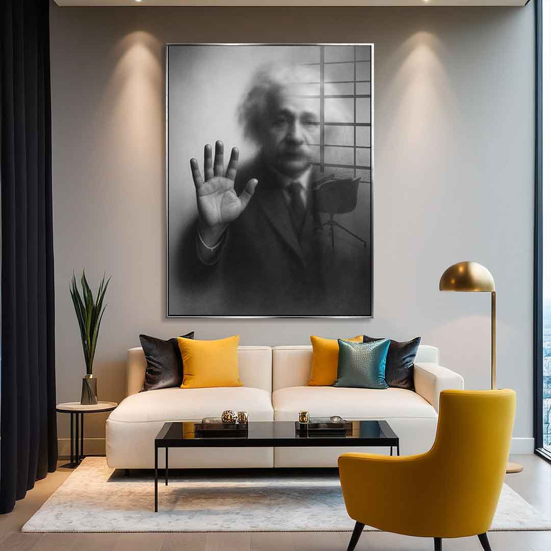 Einstein's Silhouette - Acrylic Glass
