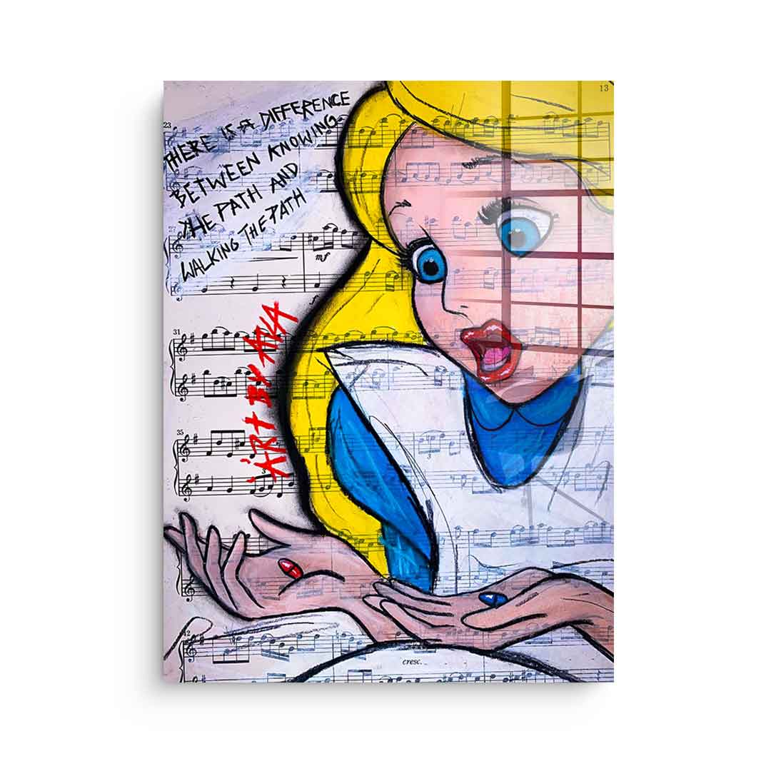 Alice Red And Blue - Acrylglas