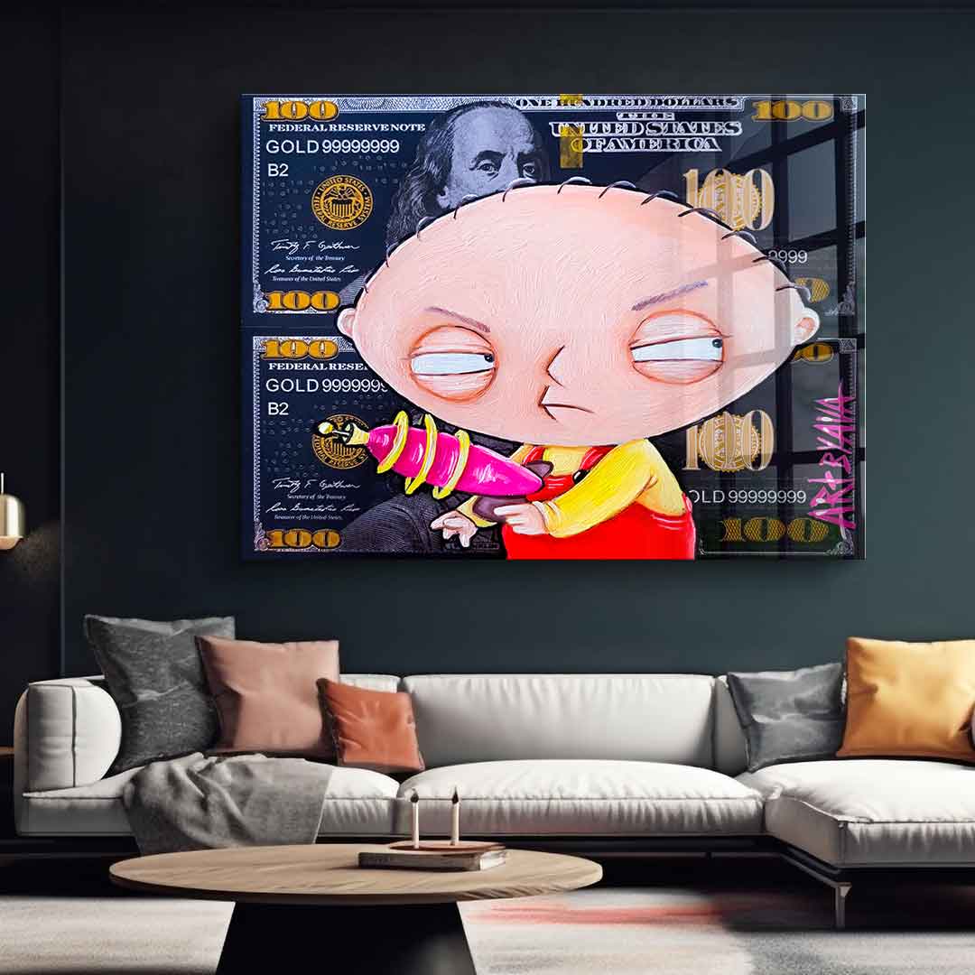 Angry Stewie - Acrylglas