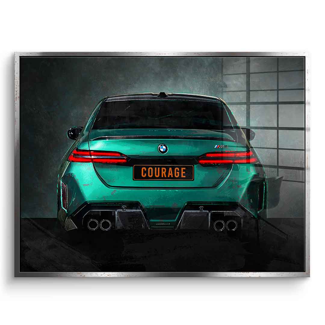 BMW M5 tył – szkło akrylowe