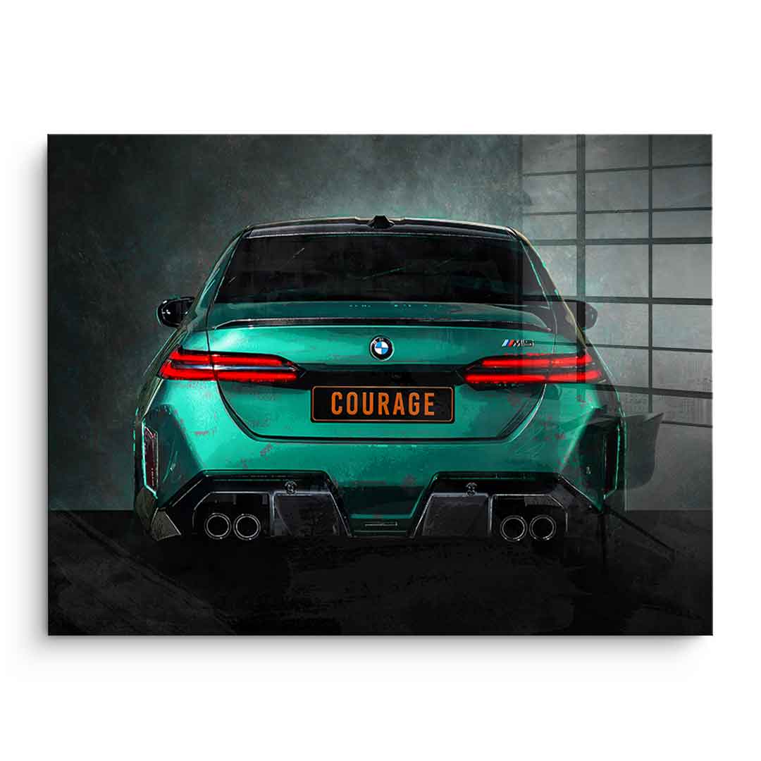 BMW M5 tył – szkło akrylowe