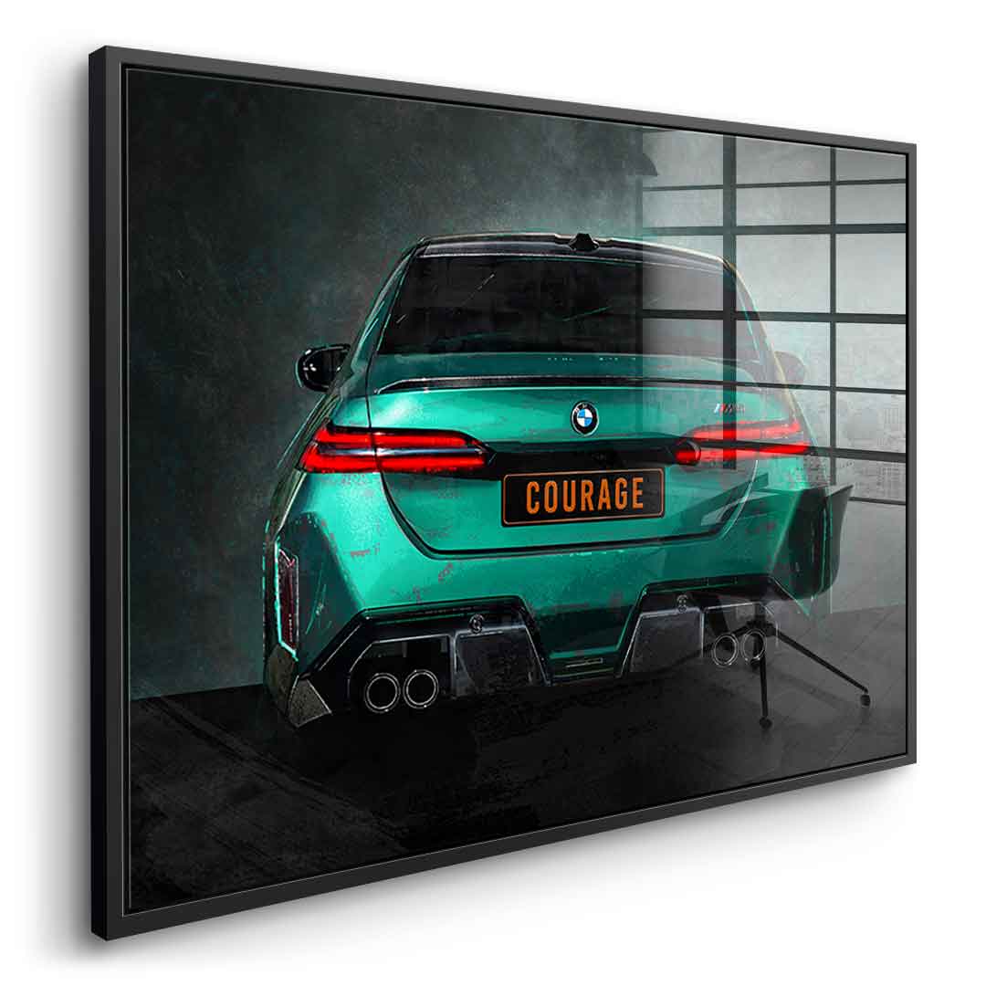 BMW M5 tył – szkło akrylowe