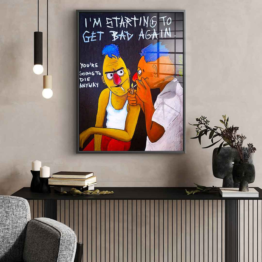Badass Ernie and Bert - Acrylic glass