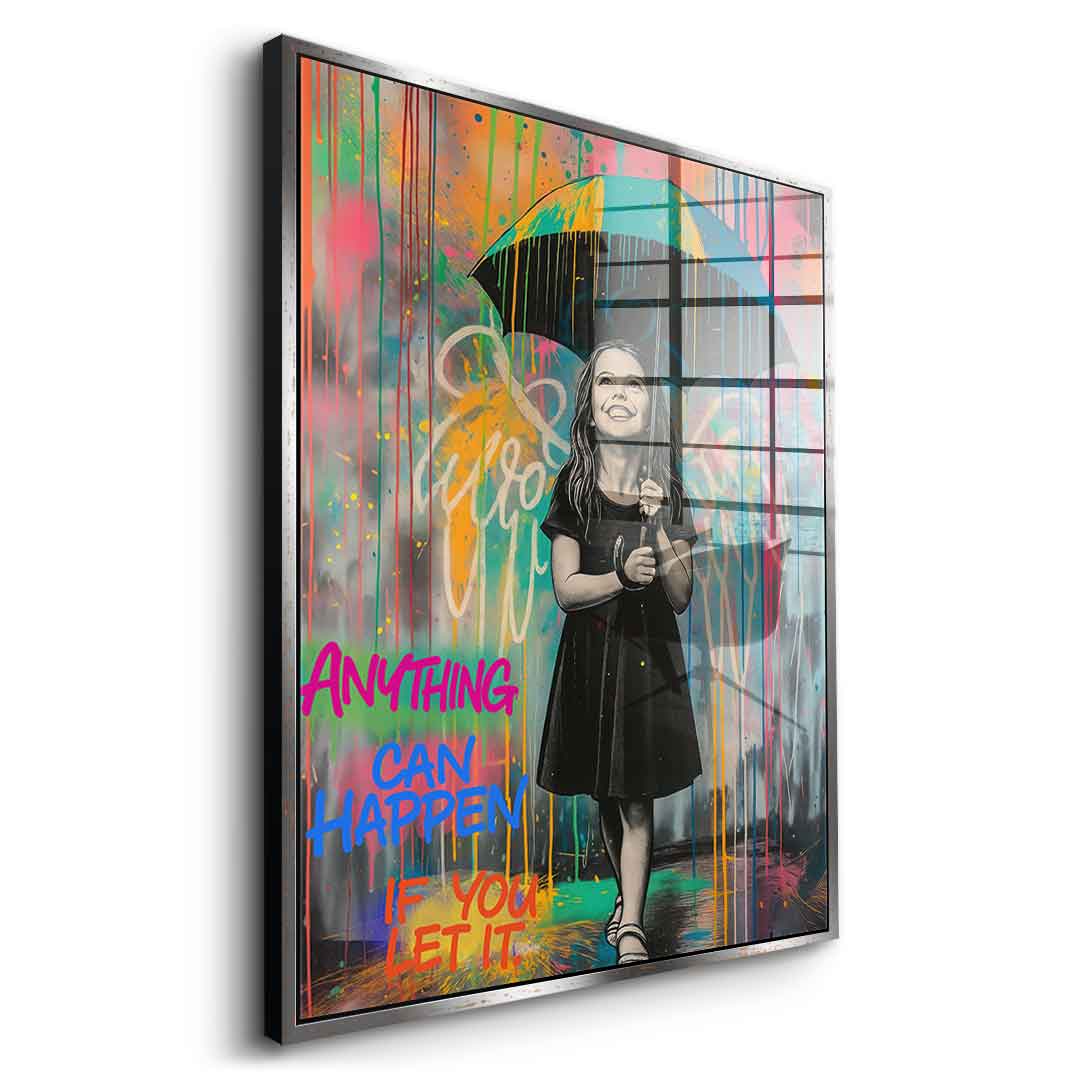 Banksy Umbrella - Acrylic Glass
